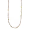 Les Interchangeables Collier et pendentif A59273 - Sautoir Bobo Chic Beige Rose Femme | Femme Collier Et Pendentif