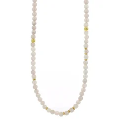 Les Interchangeables Collier et pendentif A59273 - Sautoir Bobo Chic Beige Rose Femme | Femme Collier Et Pendentif