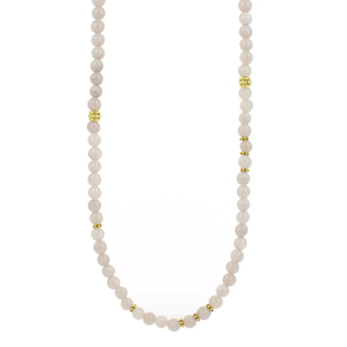 Les Interchangeables Collier et pendentif A59273 - Sautoir Bobo Chic Beige Rose Femme | Femme Collier Et Pendentif