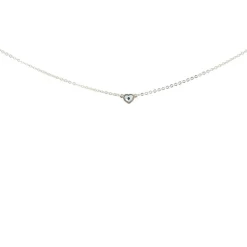 Les Interchangeables Collier et pendentif A59212 - Coeur Palladium Femme | Femme Collier Et Pendentif