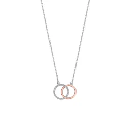 Lotus Silver Collier et pendentif LP1955-1/1 - 2 cercles moments Argent Femme | Femme Collier Et Pendentif