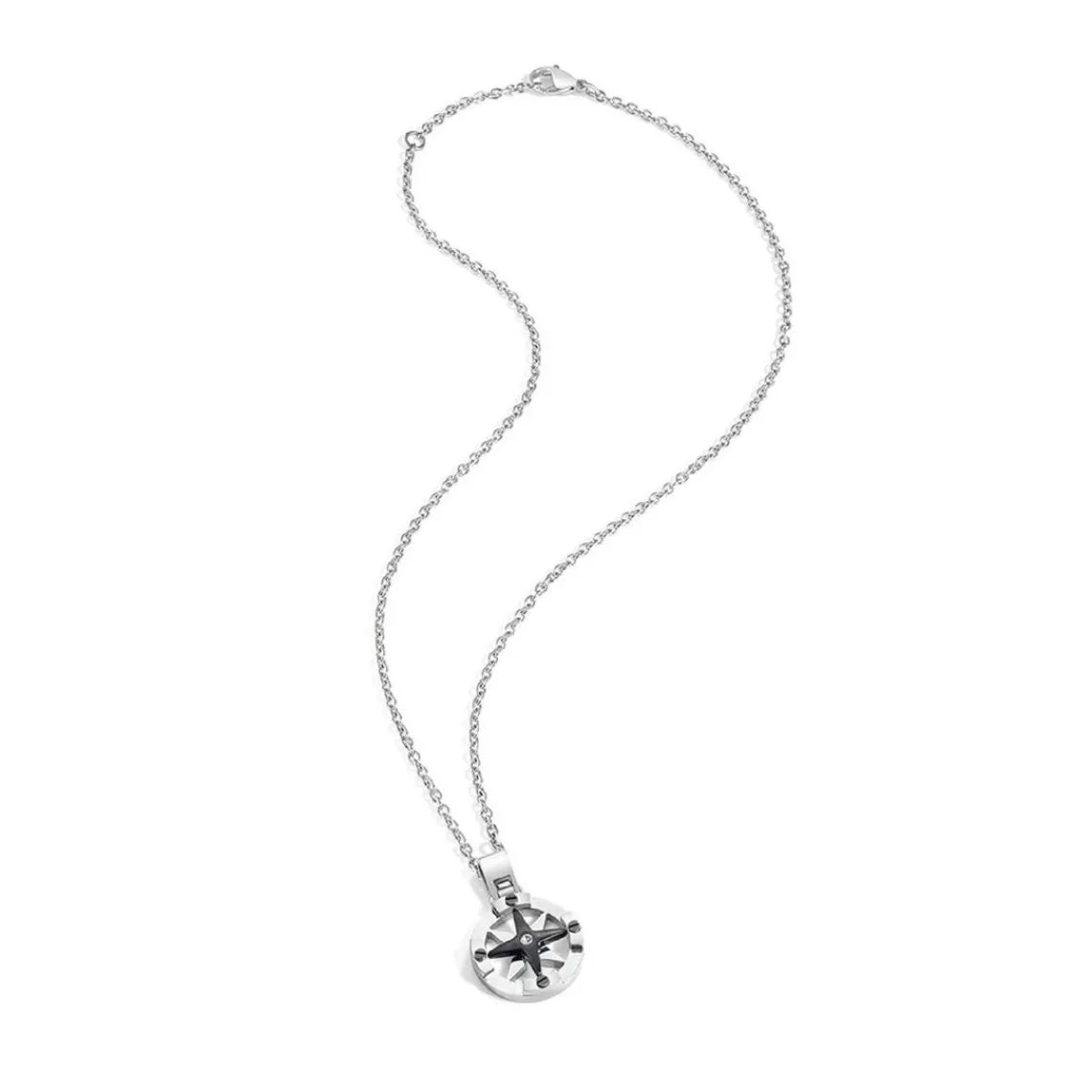 Sector Bijoux Collier et pendentif Sector SADQ01 - Collier et pendentif Etoile Argenté Homme | Homme Colliers Et Pendentifs