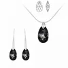So Charm Bijoux Collier et pendentif So Charm cristal goutte noire - Collier Femme | Femme Collier Et Pendentif