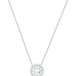 Swarovski Bijoux Collier et pendentif Swarovski 5286137 - Collier et pendentif Acier Cristal Argenté Femme | Femme Collier Et Pendentif