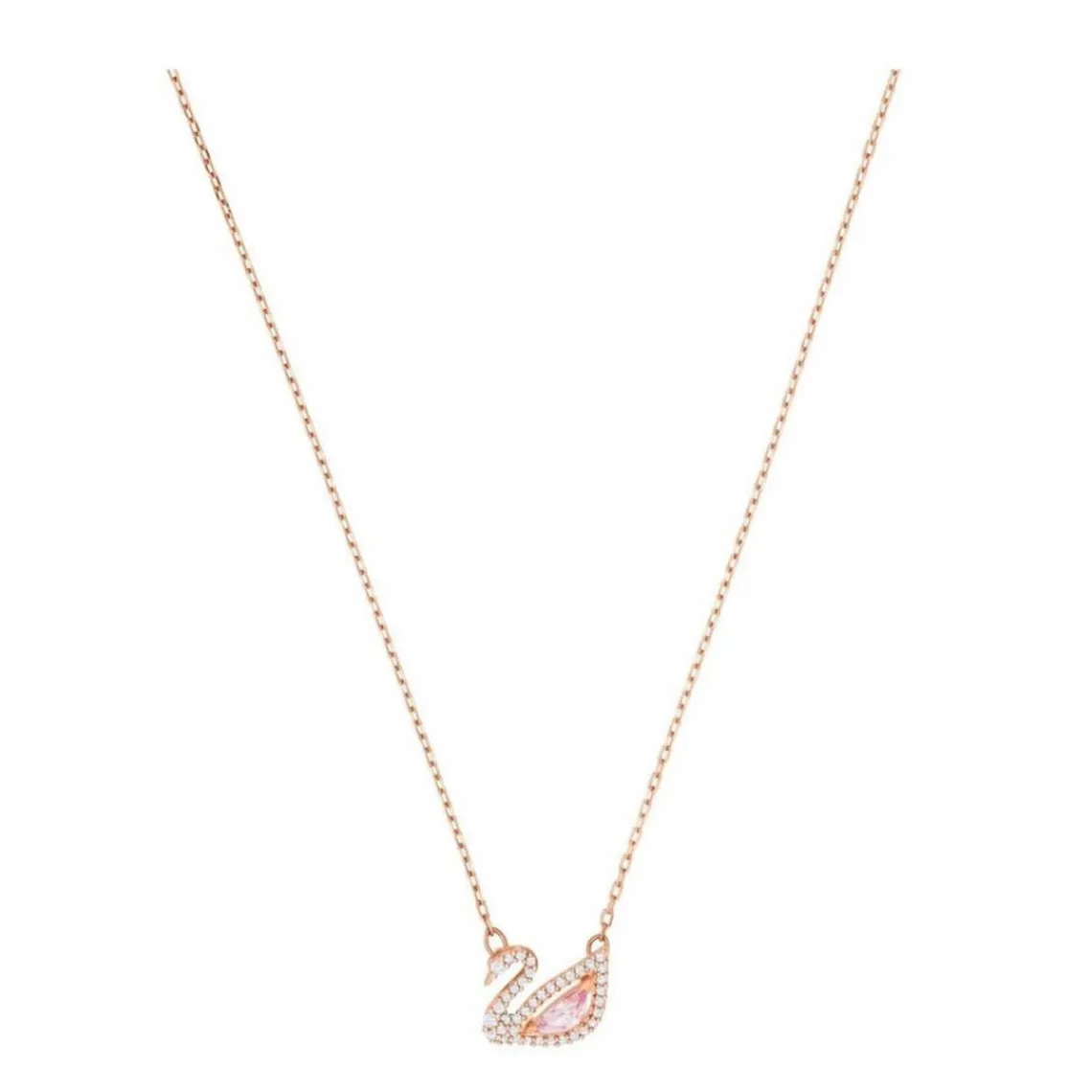 Swarovski Bijoux Collier et pendentif Swarovski 5469989 - Collier et pendentif Cigne Doré Rose Femme | Femme Collier Et Pendentif