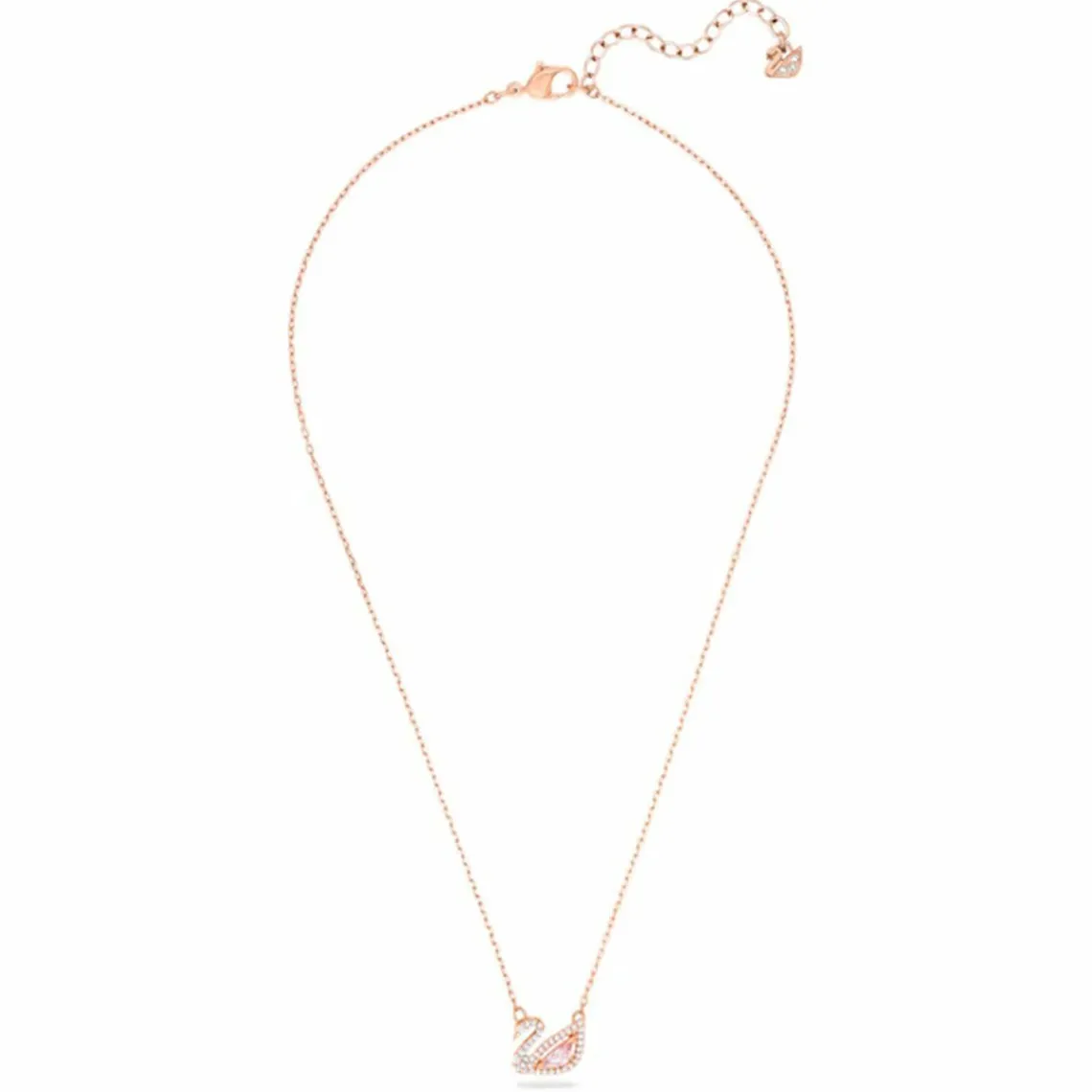 Swarovski Bijoux Collier et pendentif Swarovski 5469989 - Collier et pendentif Cigne Doré Rose Femme | Femme Collier Et Pendentif