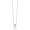 Ti Sento Collier et pendentif 3854PW-42 - Collier et pendentif Blanc Argent Femme | Femme Collier Et Pendentif