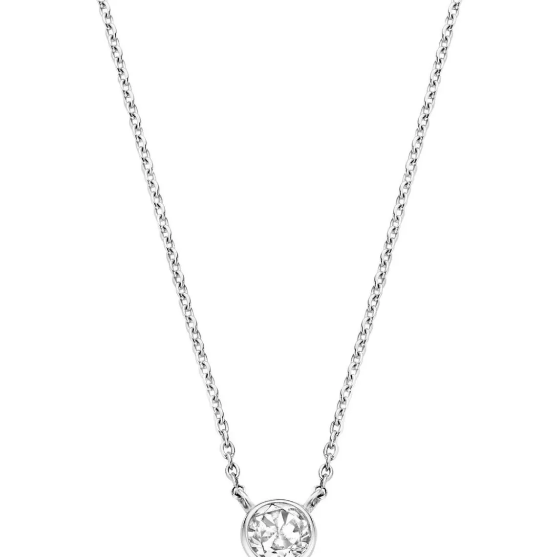 Ti Sento Collier et pendentif 3845ZI-42 - Collier et pendentif Argent Blanc Femme | Femme Collier Et Pendentif
