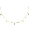 Maison de la Bijouterie Collier fantaisie femme cristal vert plaqué or UW404Y45 | Femme Collier Et Pendentif