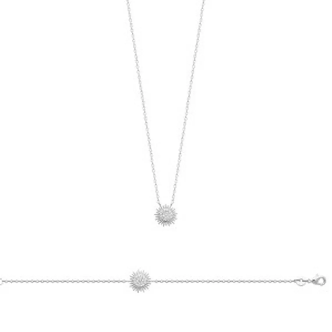 Maison de la Bijouterie Collier fantaisie Femme étoile argent rhodié VW3Y5W45 | Femme Collier Et Pendentif