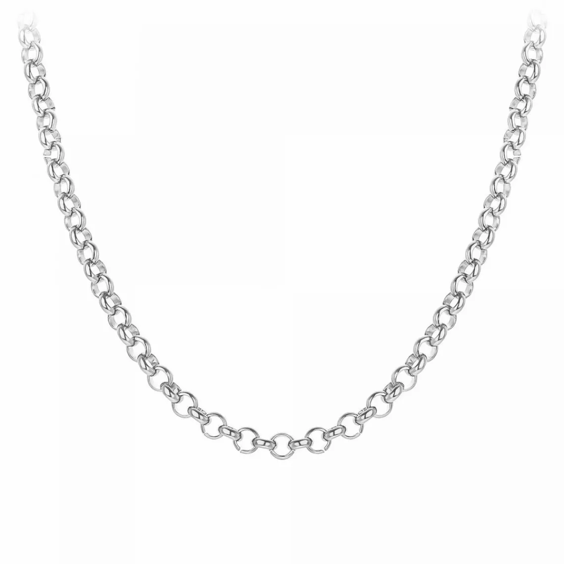 Angèle M Bijoux Collier femme Angèle M B2378-ARGENT - Acier Argent | Femme Collier Et Pendentif