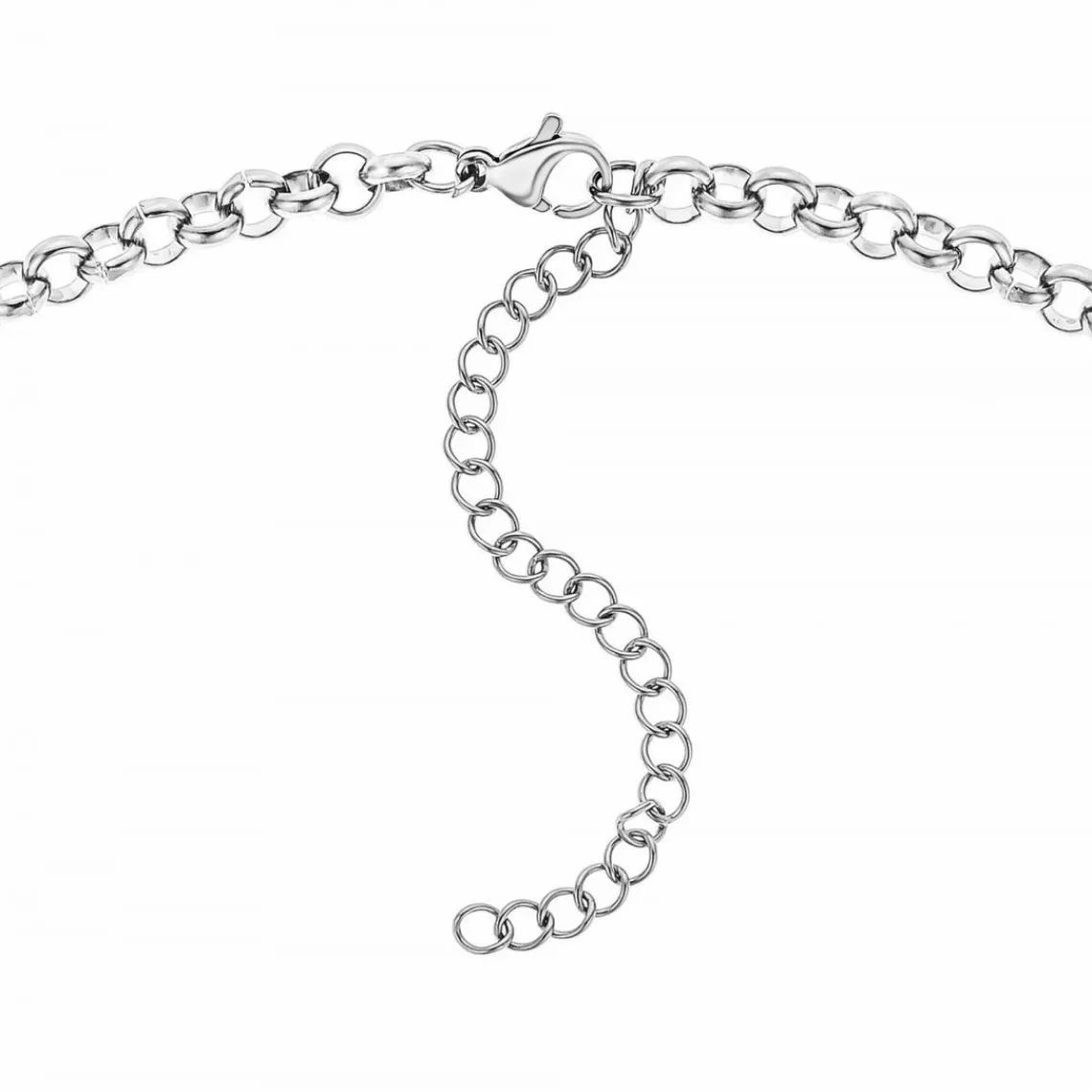 Angèle M Bijoux Collier femme Angèle M B2378-ARGENT - Acier Argent | Femme Collier Et Pendentif