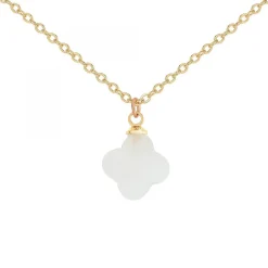 Angèle M Bijoux Collier femme Angèle M B2481-BLANC | Femme Collier Et Pendentif