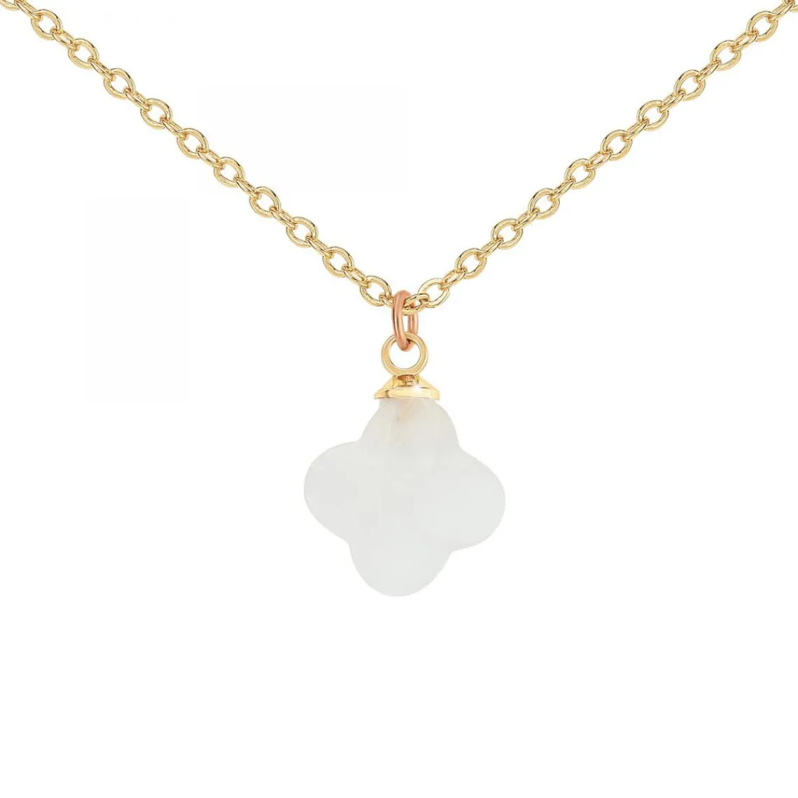 Angèle M Bijoux Collier femme Angèle M B2481-BLANC | Femme Collier Et Pendentif