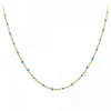 Angèle M Bijoux Collier femme Angèle M B2394-BLEU - Acier Doré | Femme Collier Et Pendentif