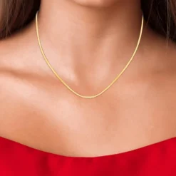Angèle M Bijoux Collier femme Angèle M B2304-DORE | Femme Collier Et Pendentif