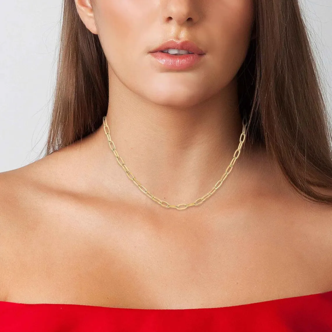Angèle M Bijoux Collier femme Angèle M B2368-DORE - Acier Doré | Femme Collier Et Pendentif