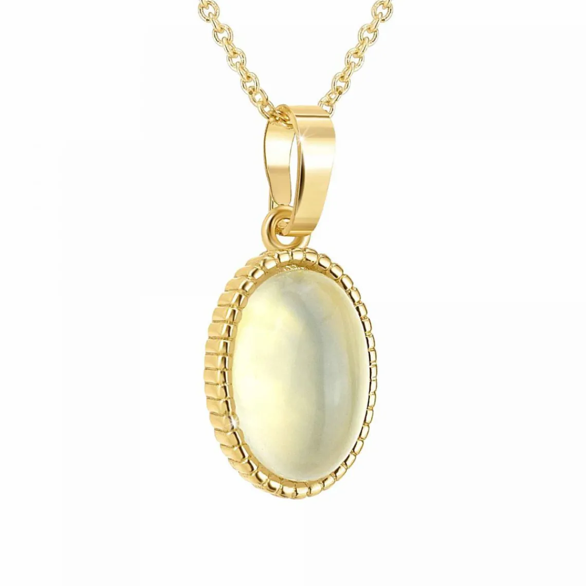 Angèle M Bijoux Collier femme Angèle M B2458-WHITE-ONYX - Métal Doré | Femme Collier Et Pendentif