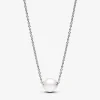 Pandora Collier femme argent avec perle et zircon | Femme Collier Et Pendentif