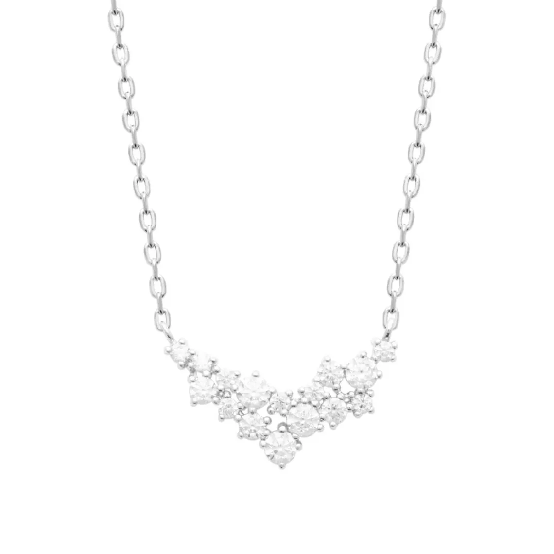 Maison de la Bijouterie Collier femme argent fantaisie oxydes de zirconium VW3U3345 | Femme Collier Et Pendentif