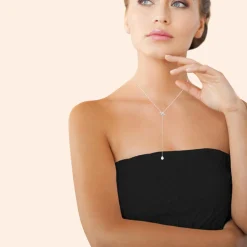 Maison de la Bijouterie Collier femme argent goutte oxyde VW40ZY45 | Femme Collier Et Pendentif