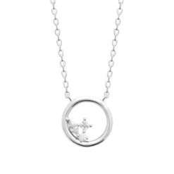 Maison de la Bijouterie Collier femme argent oxyde de zirconium VW404W45 | Femme Collier Et Pendentif