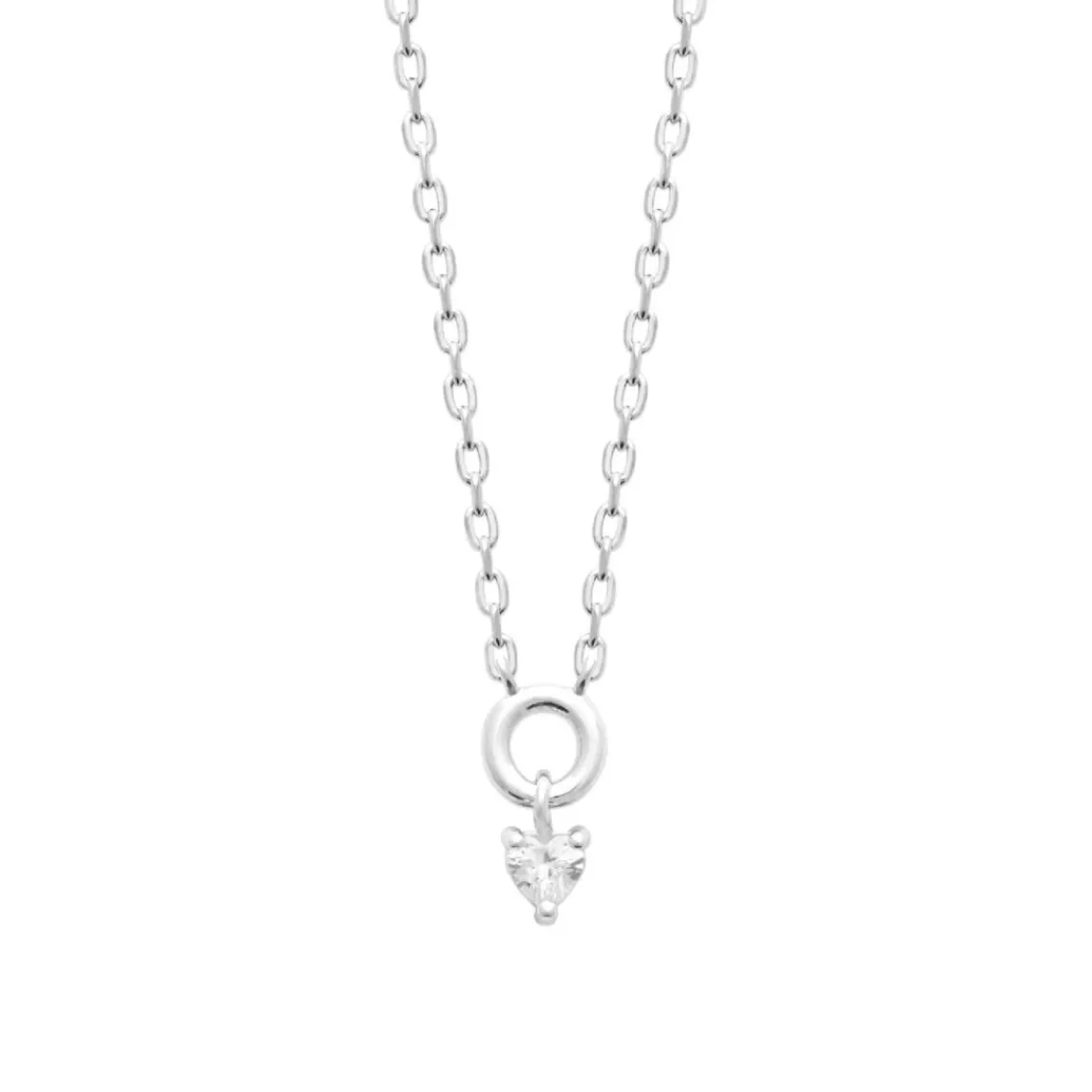 Maison de la Bijouterie Collier femme argent pendentif oxyde de zirconium VW3VU345 | Femme Collier Et Pendentif