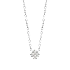 Maison de la Bijouterie Collier femme argent pendentif oxyde de zirconium VW3WW045 | Femme Collier Et Pendentif