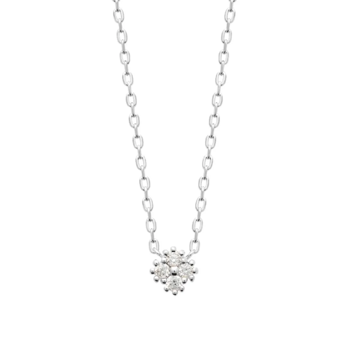 Maison de la Bijouterie Collier femme argent pendentif oxyde de zirconium VW3WW045 | Femme Collier Et Pendentif