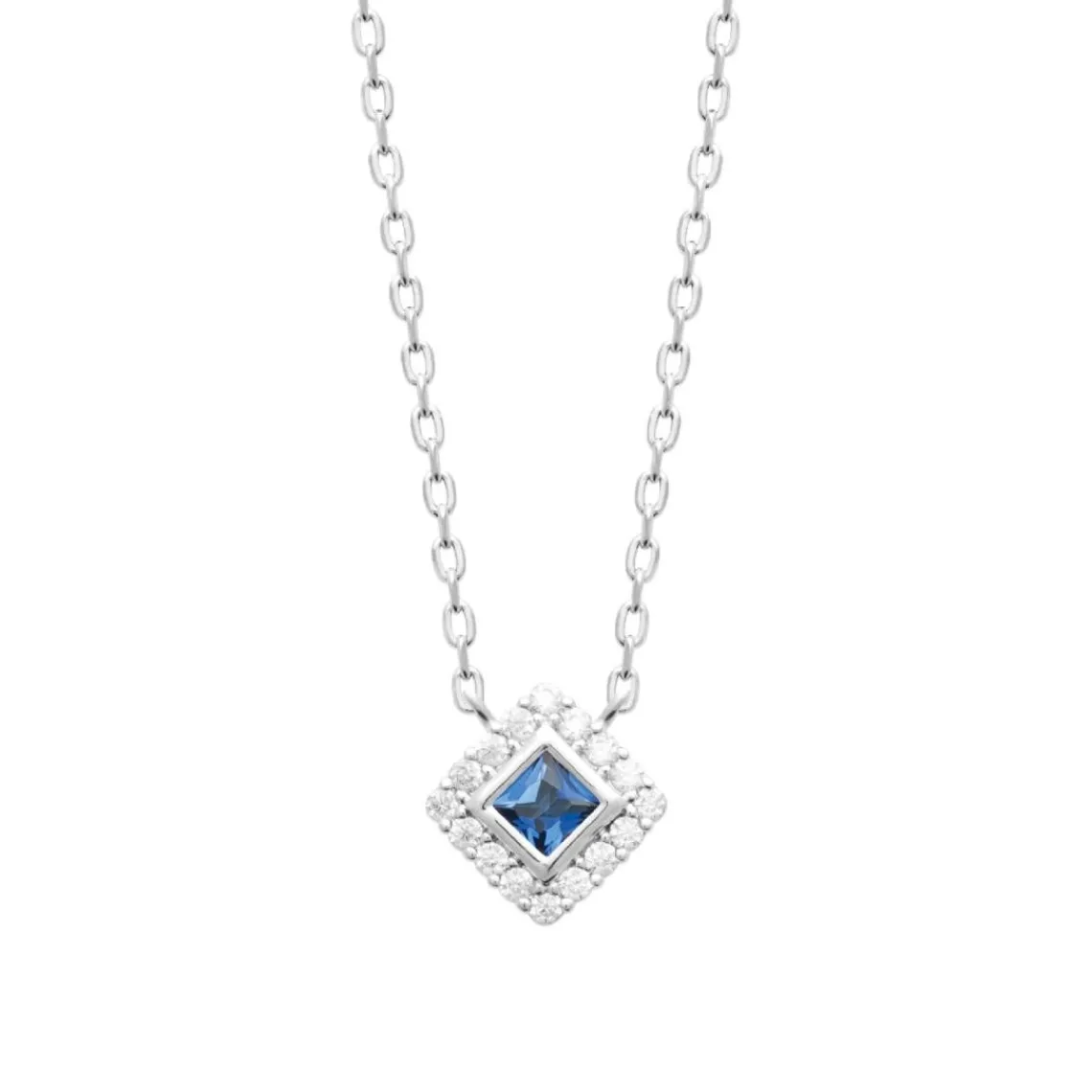 Maison de la Bijouterie Collier femme argent pendentif bleu VW3UV545 | Femme Collier Et Pendentif