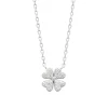 Maison de la Bijouterie Collier femme argent pendentif trèfle oxyde VW3W5645 | Femme Collier Et Pendentif