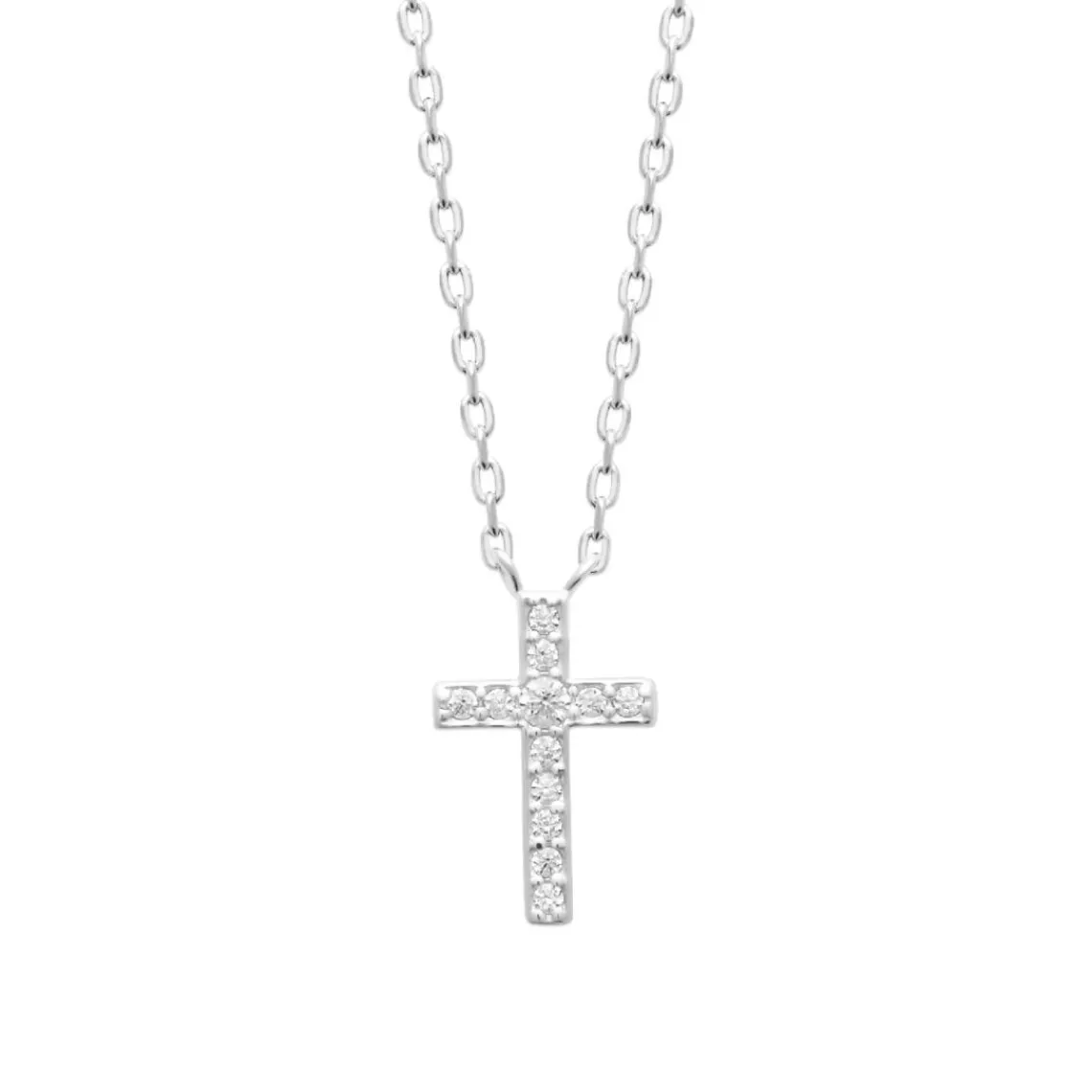 Maison de la Bijouterie Collier femme argent pendentif croix oxyde VW3W5545 | Femme Collier Et Pendentif