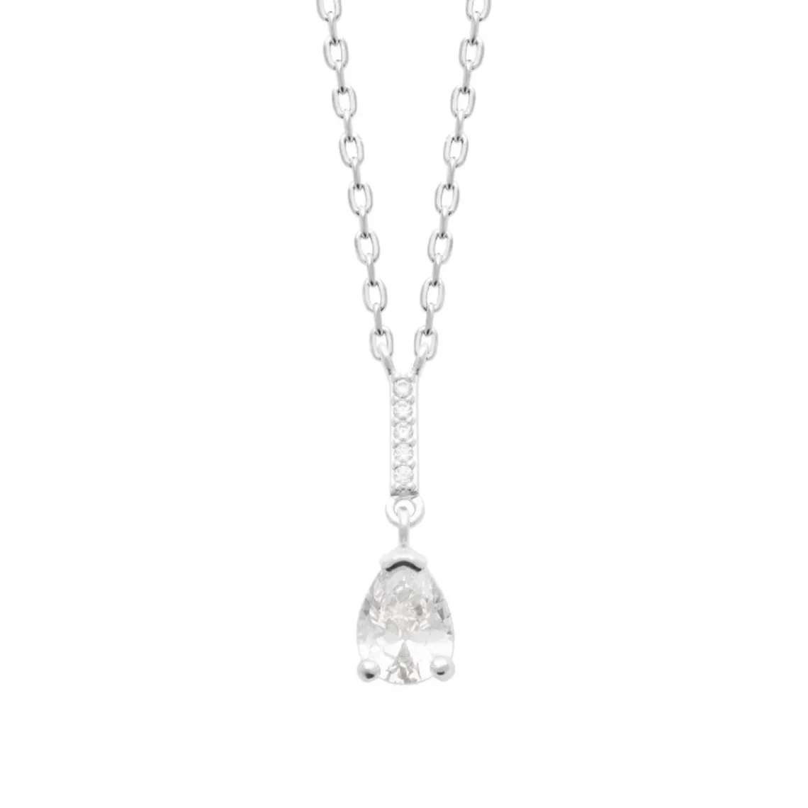 Maison de la Bijouterie Collier femme argent pendentif goutte VW3UWW45 | Femme Collier Et Pendentif