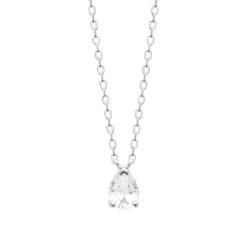 Maison de la Bijouterie Collier femme argent pendentif goutte VW3UW445 | Femme Collier Et Pendentif