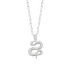 Maison de la Bijouterie Collier femme argent pendentif serpent oxyde VW3W6045 | Femme Collier Et Pendentif