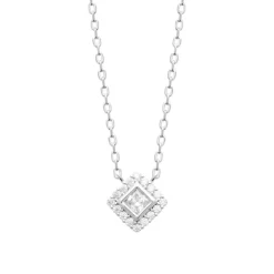 Maison de la Bijouterie Collier femme argent pendentif oxyde de zirconium VW3UV345 | Femme Collier Et Pendentif