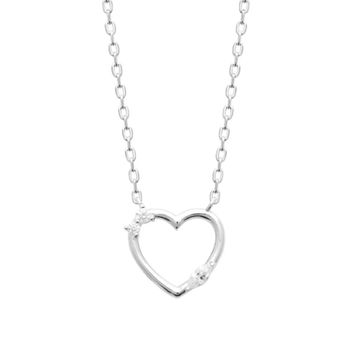 Maison de la Bijouterie Collier femme argent pendentif cœur fantaisie VW3U6Y45 | Femme Collier Et Pendentif