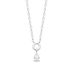 Maison de la Bijouterie Collier femme argent pendentif oxyde de zirconium VW3VU445 | Femme Collier Et Pendentif
