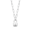 Maison de la Bijouterie Collier femme argent pendentif cadenas VW35YU45 | Femme Collier Et Pendentif