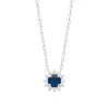 Maison de la Bijouterie Collier femme argent pendentif pierre bleue VW3UW045 | Femme Collier Et Pendentif