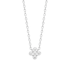 Maison de la Bijouterie Collier femme argent pendentif oxydes de zirconium VW3VV045 | Femme Collier Et Pendentif