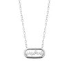 Maison de la Bijouterie Collier femme argent pendentif ovale oxydes VW3V6345 | Femme Collier Et Pendentif