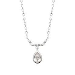 Maison de la Bijouterie Collier femme argent pendentif goutte oxyde VW3WYZ45 | Femme Collier Et Pendentif
