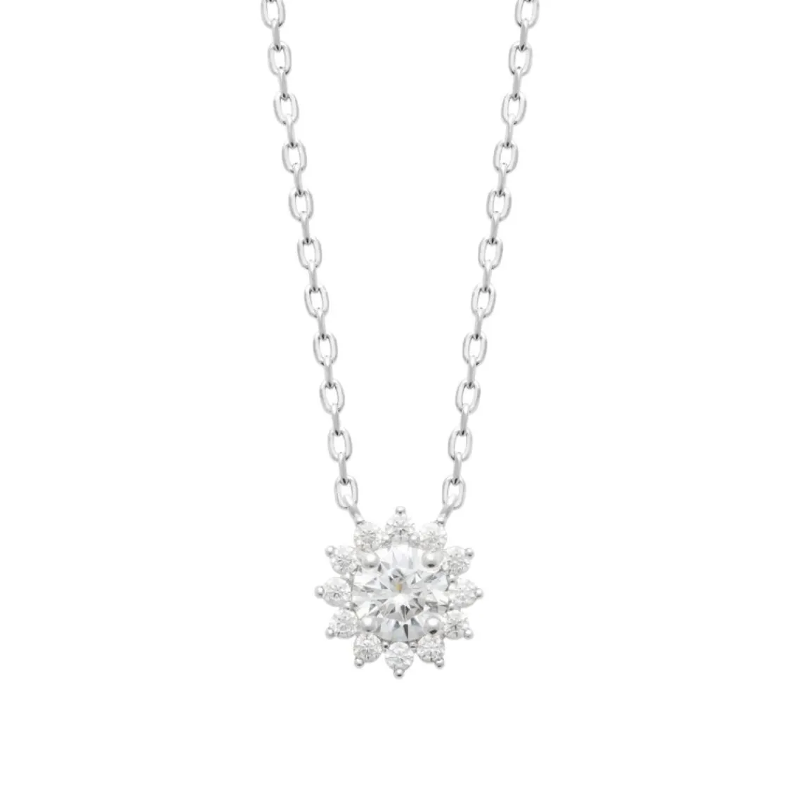 Maison de la Bijouterie Collier femme argent pendentif oxyde de zirconium VW3U6U45 | Femme Collier Et Pendentif