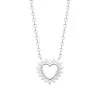 Maison de la Bijouterie Collier femme argent pendentif cœur fantaisie VW3U6345 | Femme Collier Et Pendentif