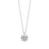 Maison de la Bijouterie Collier femme argent rhodié blanc serti griffe - VW30W645 | Femme Collier Et Pendentif