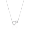 Maison de la Bijouterie Collier femme argent rhodié blanc micro serti - VWZ6V645 | Femme Collier Et Pendentif
