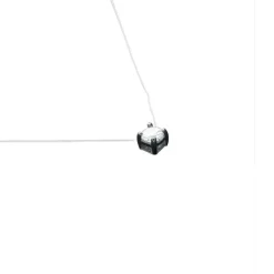 Maison de la Bijouterie Collier femme argent rhodié blanc serti griffe - VWZ3ZY4Y | Femme Collier Et Pendentif