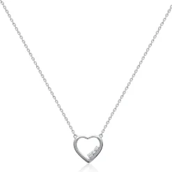 Maison de la Bijouterie Collier femme argent rhodié - VWZ3Y045 | Femme Collier Et Pendentif