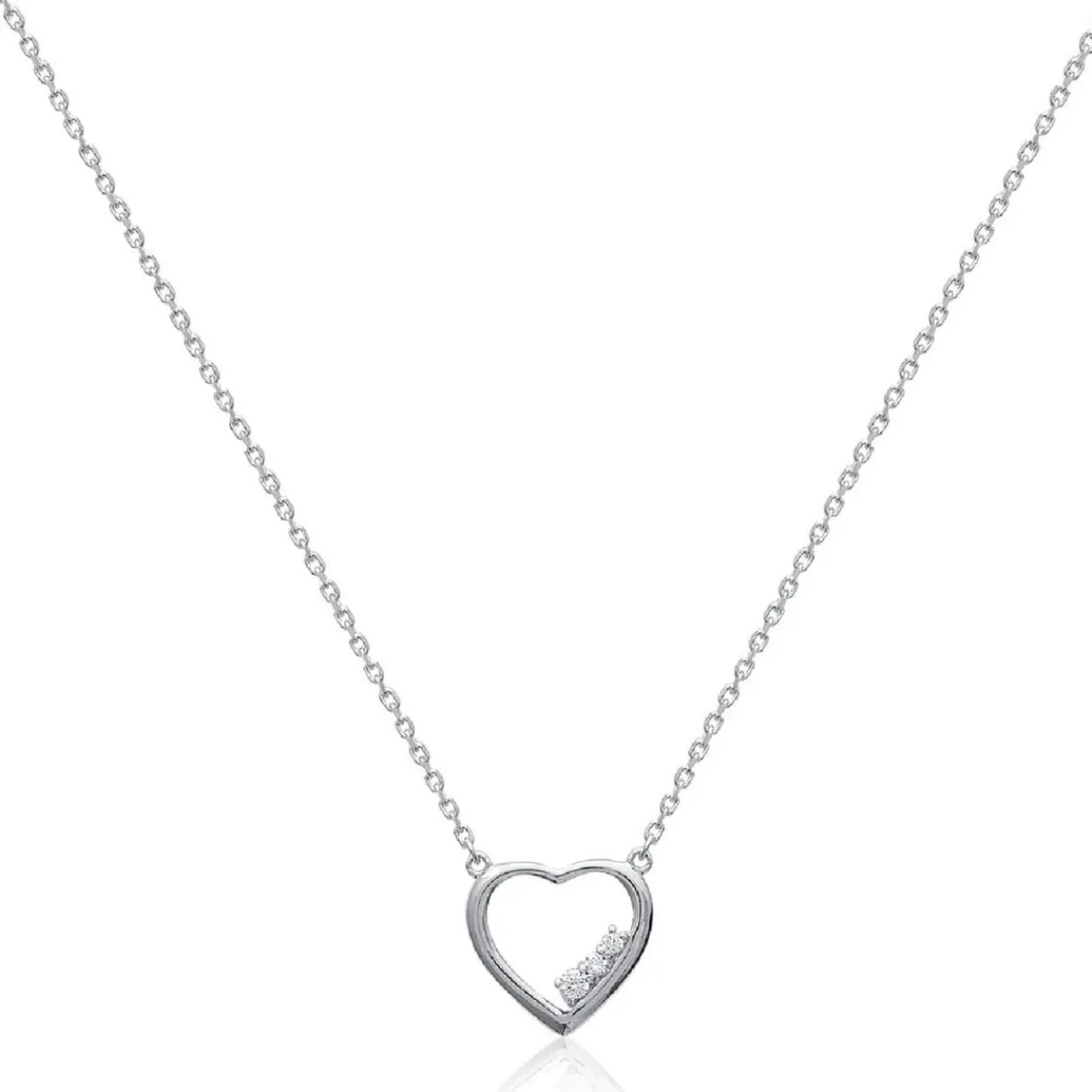 Maison de la Bijouterie Collier femme argent rhodié - VWZ3Y045 | Femme Collier Et Pendentif